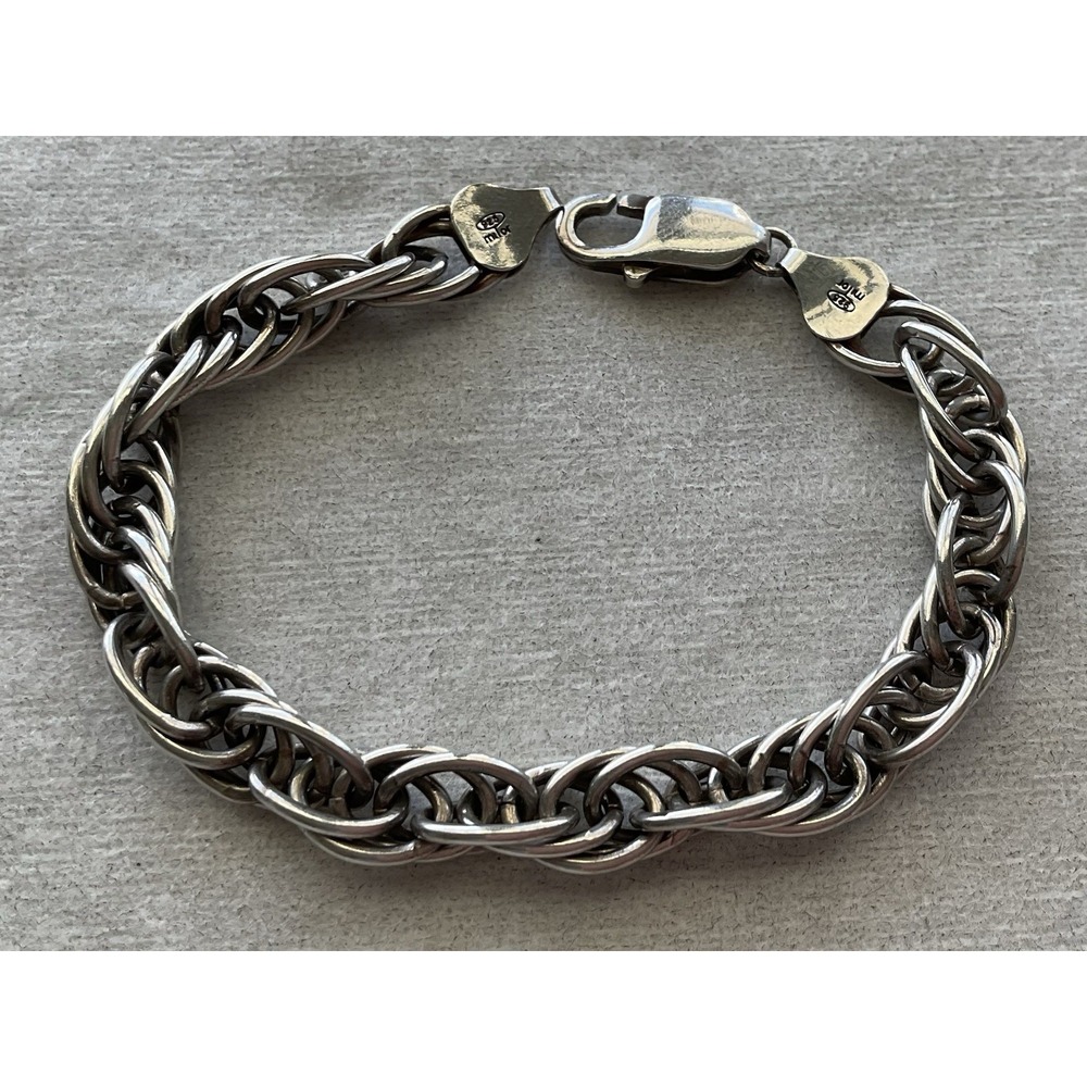 vintage Milor Italy sterling silver 925 multi-strand twisted rope bracelet